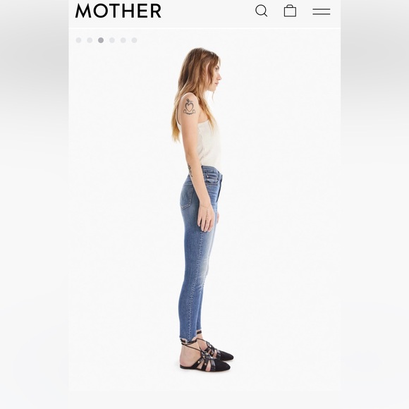 Mother High Waisted Looker Ankle Fray.Size 27 - Picture 2 of 10